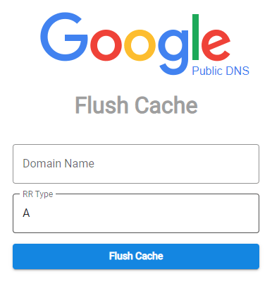 Flush Google Public DNS Cache