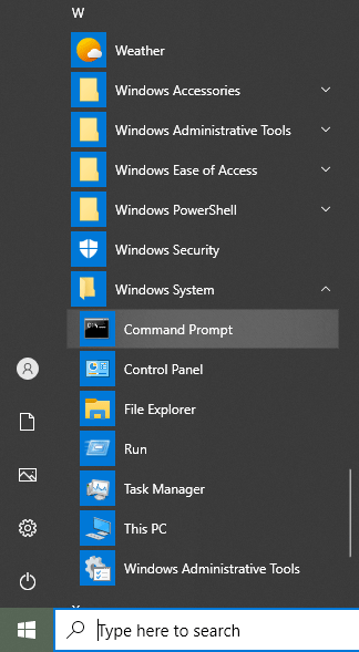 Windows Command Prompt Navigation