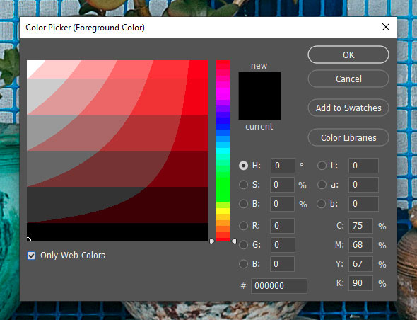 Only Web Colors in Color Palette