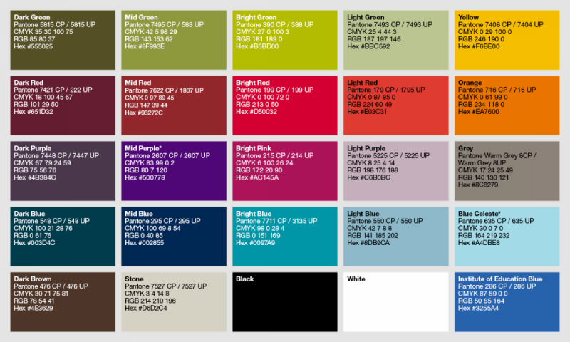 Pantone RGB CMYK Color Conversions